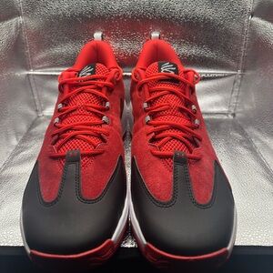 Under Armour Men's Red and Black Athletic Sneakers